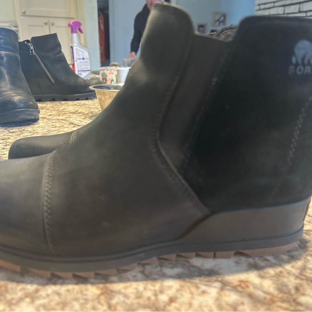 Sorel Black Ankle Boots